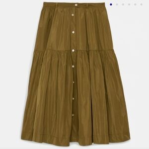 NWT Becky Malinsky x Alex Mill Foshay Skirt in Taffeta, Sz S